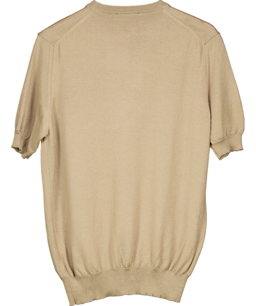 aurelien Beige Taupe T-shirt UK L