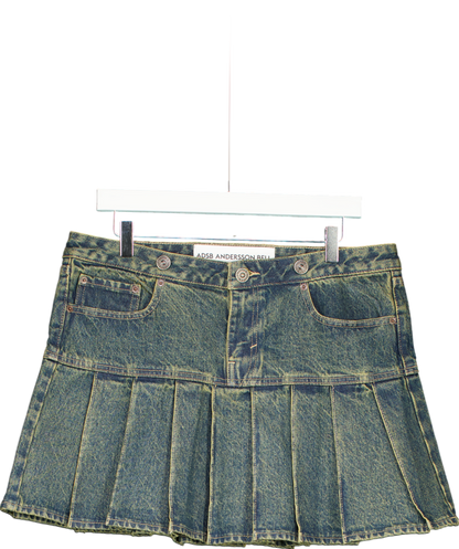 levis Blue Bell Pleated Skirt UK L