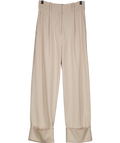 & Other Stories Beige Tailored Tapered Trousers UK 4