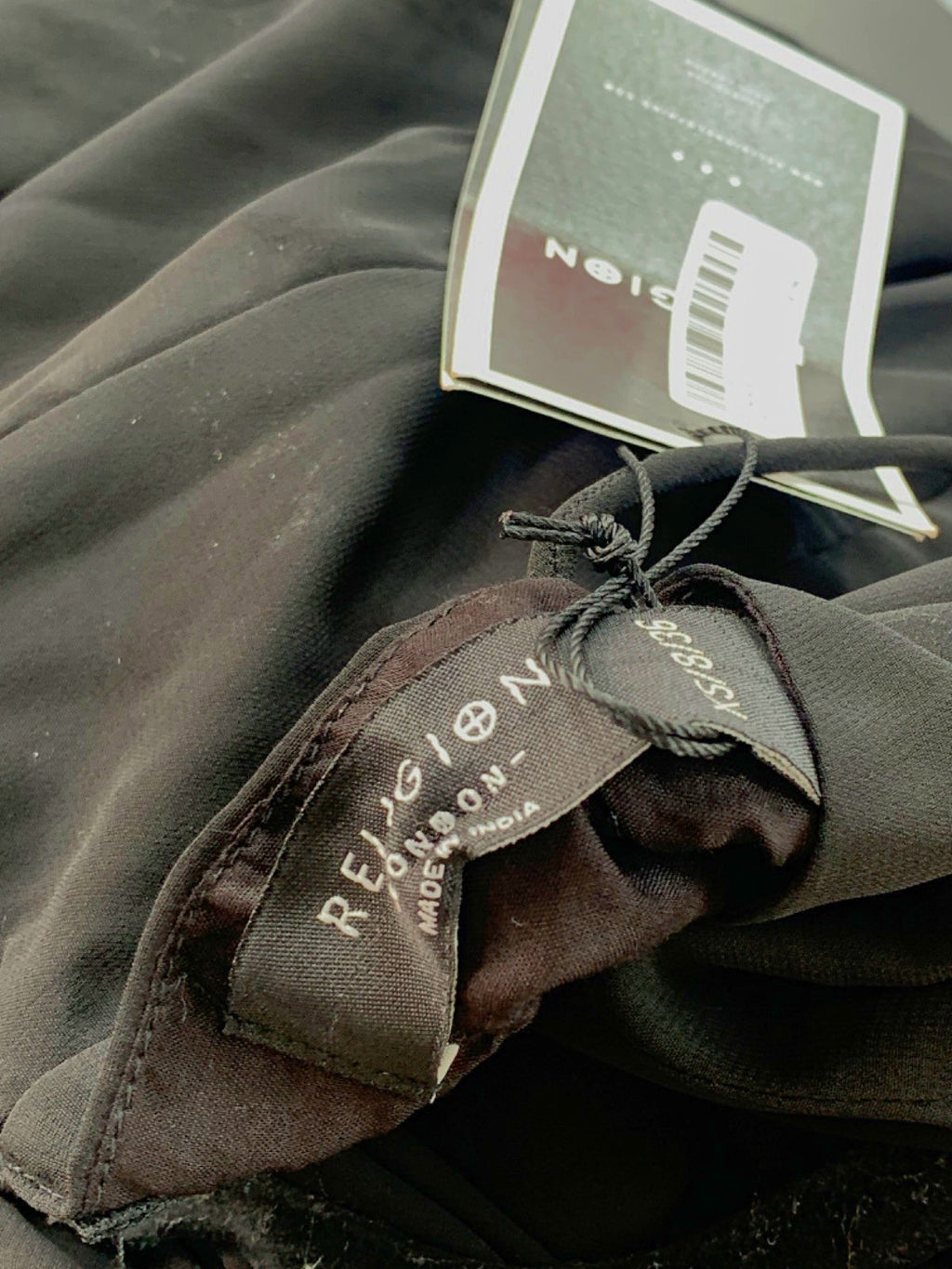 Religion Black Maxi Dress UK XS