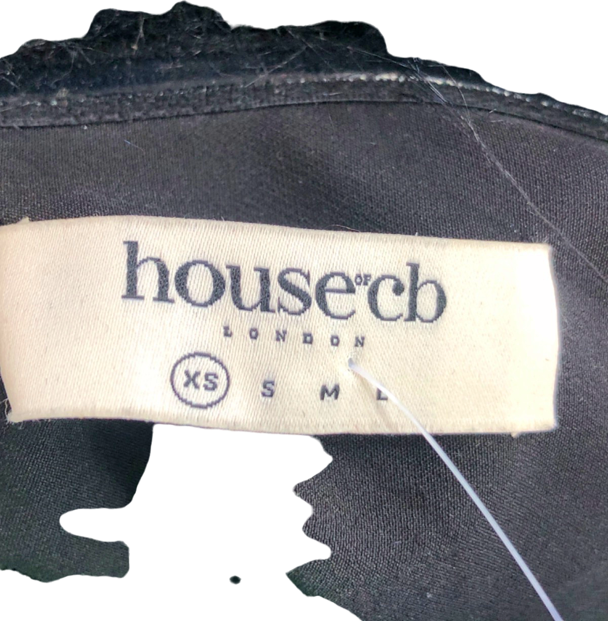 house of cb Keilani Long Sleeve Minidress with Faux Fur Trim UK XS