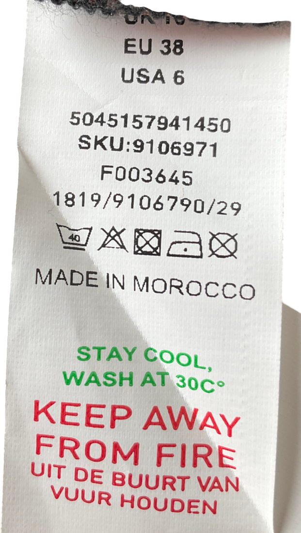 New Look Brown Animal Print Textured Satin Midi Skirt UK 10