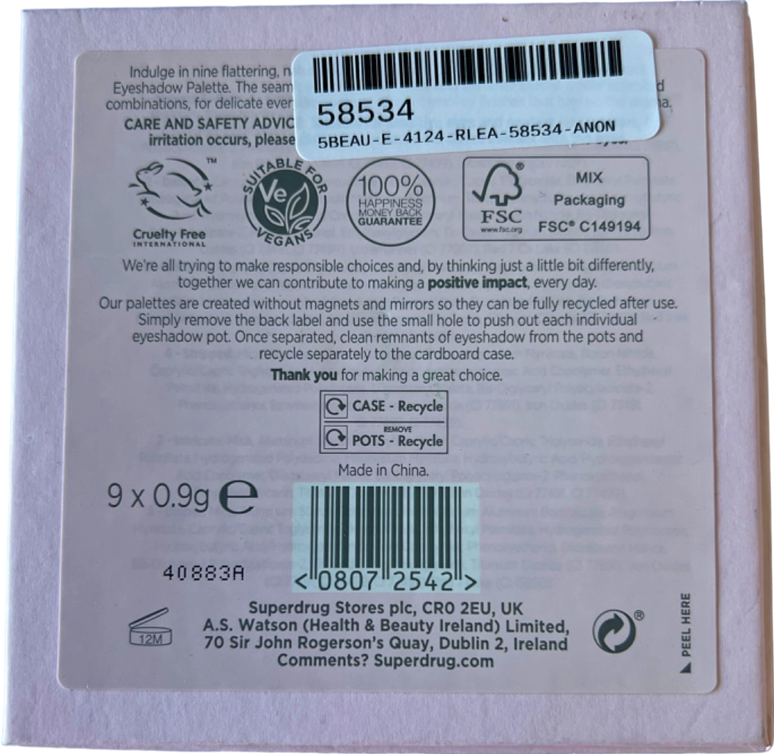 Studio London Colour Icon Eyeshadow Palette Stripped Back