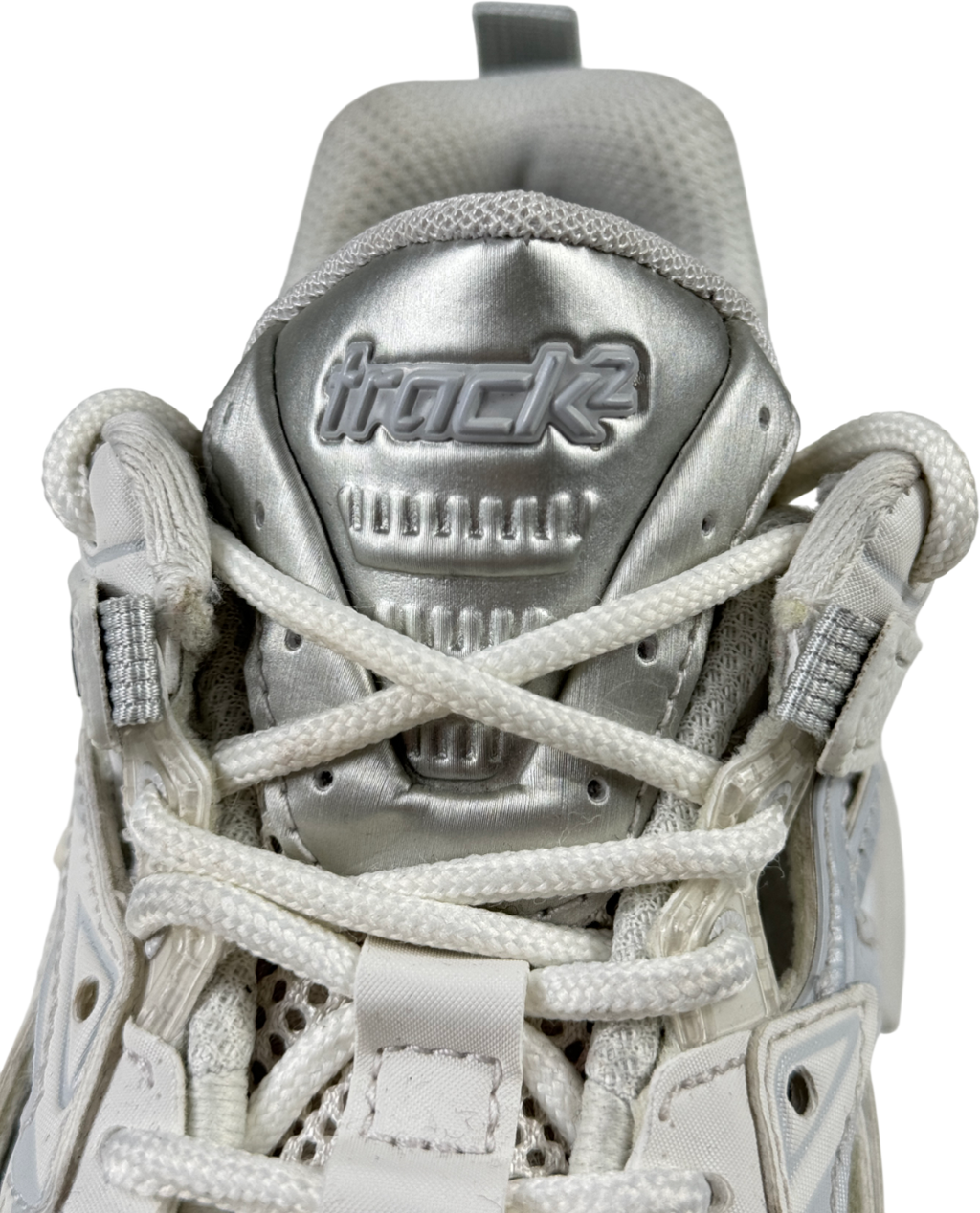 BALENCIAGA Track 2.0 White / Grey Trainers UK 3 EU 36 👠