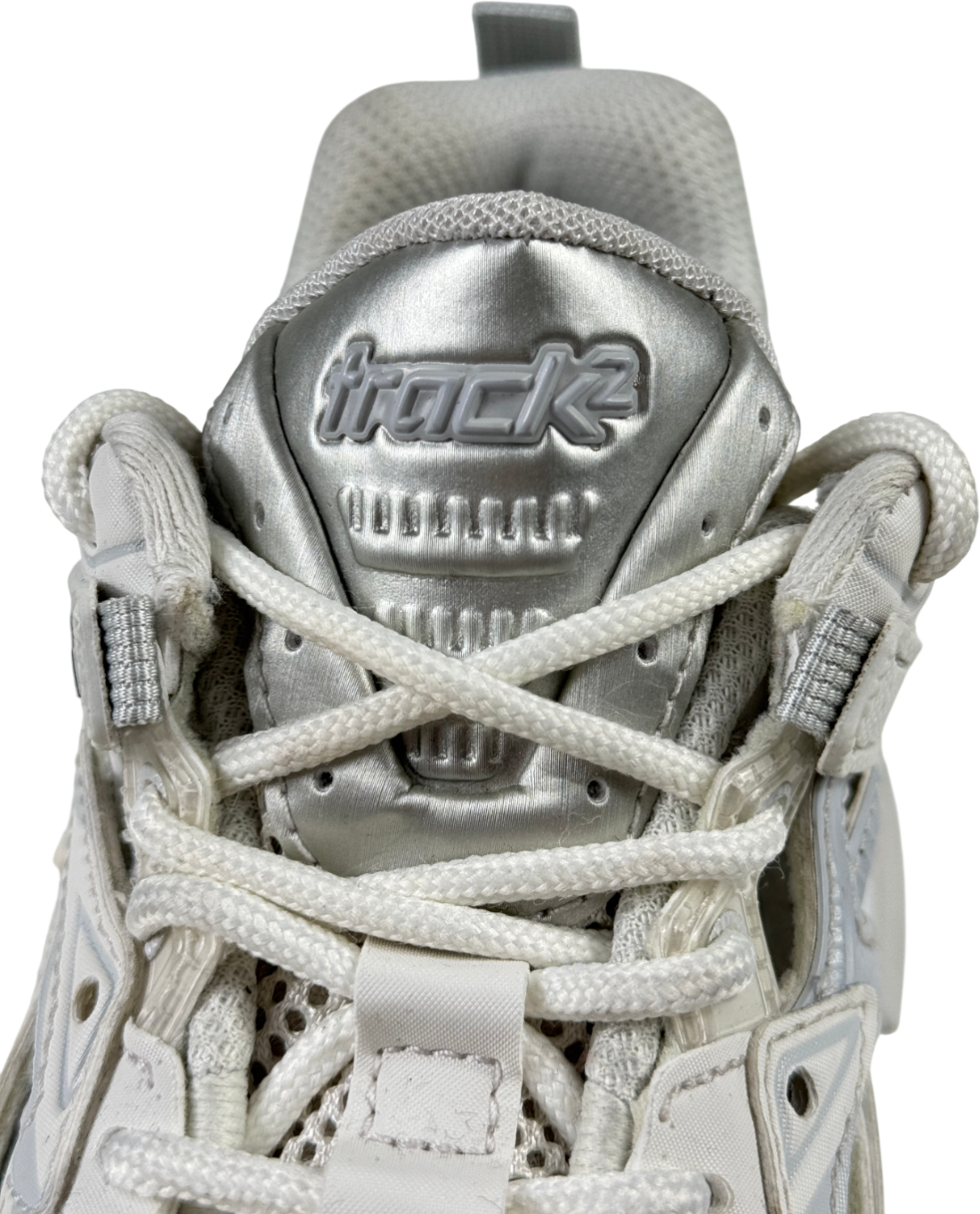 BALENCIAGA Track 2.0 White / Grey Trainers UK 3 EU 36 👠