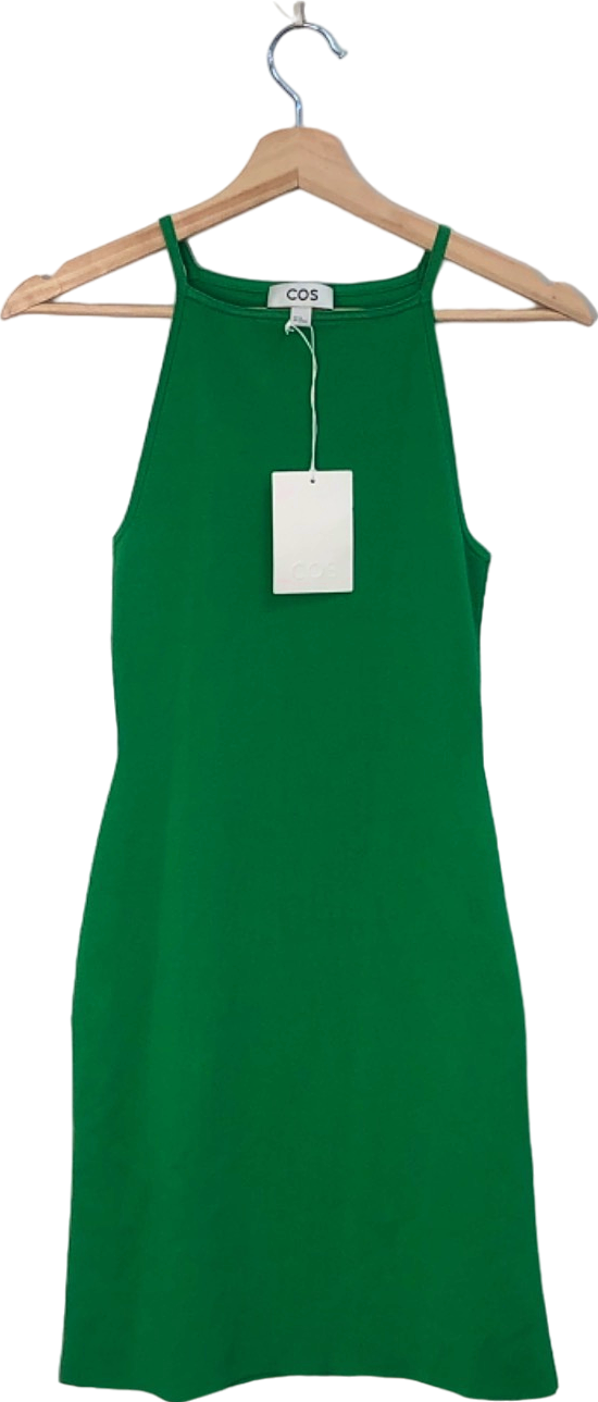 COS Green Sleeveless Midi Dress Size XS