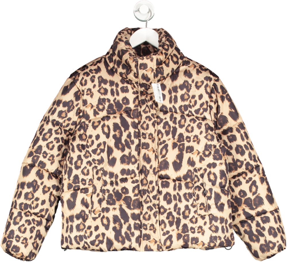 George Brown Leopard Print Puffer Jacket BNWT UK M