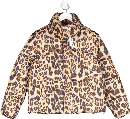 George Brown Leopard Print Puffer Jacket BNWT UK M