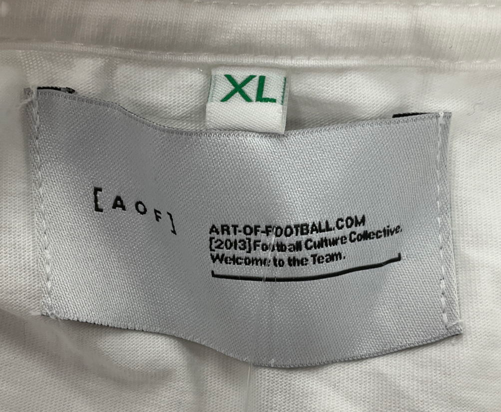 Art of football White The Amazing Haalad T-shirt UK XL