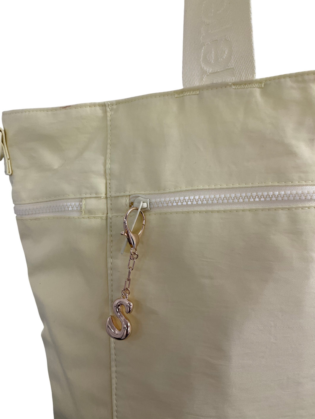 nere Yellow Bondi Nylon Large Tote Bag One Size