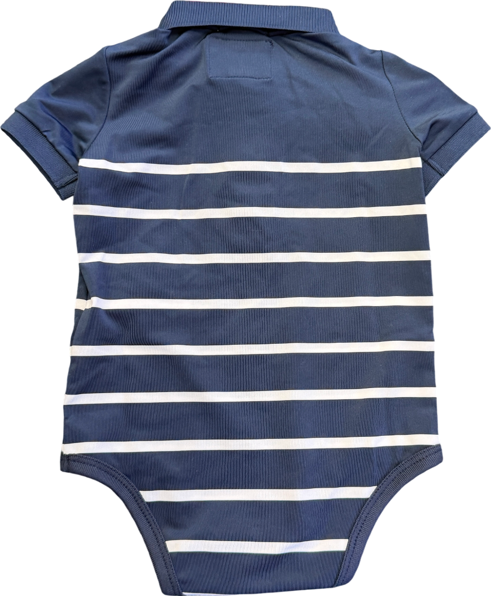 POLO RALPH LAUREN X WIMBLEDON Navy Blue Striped Bodysuit 18-24 Months