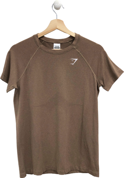 Gymshark Brown Seamless T-Shirt Small