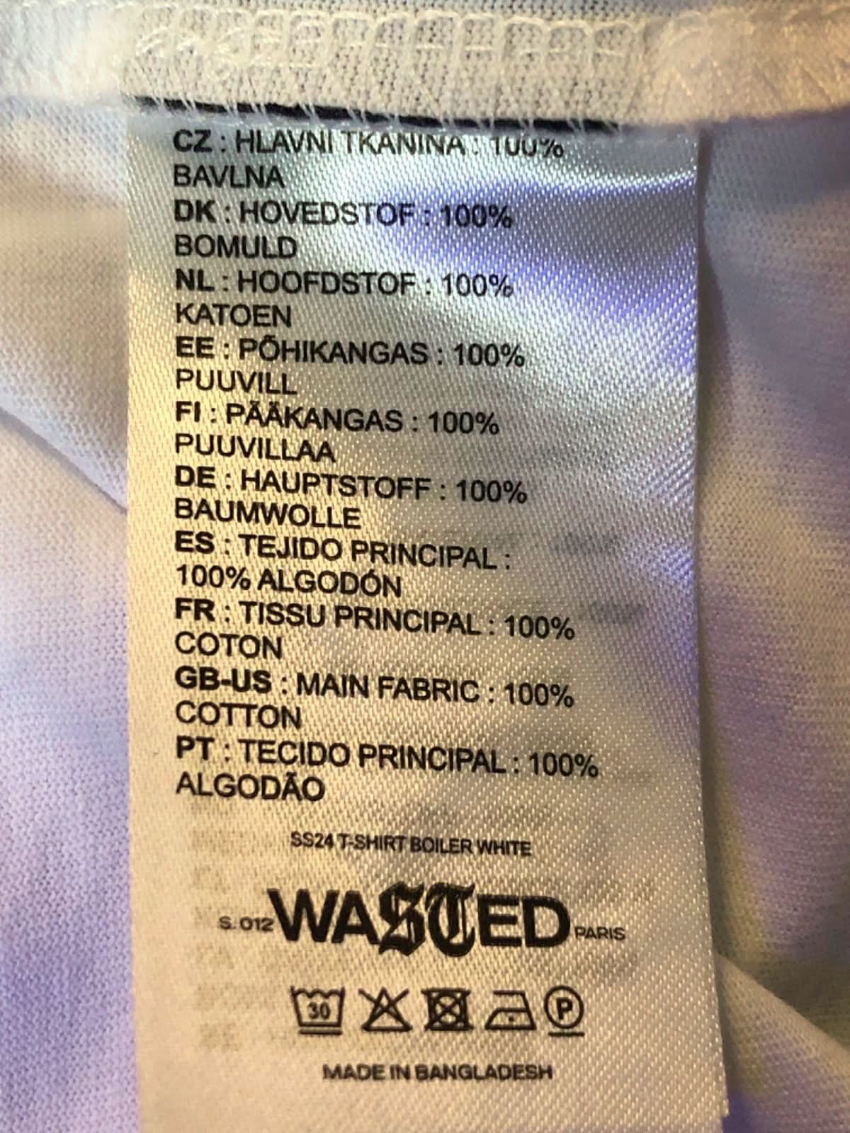 Anthropologie Wasted White Boiler T-Shirt Small