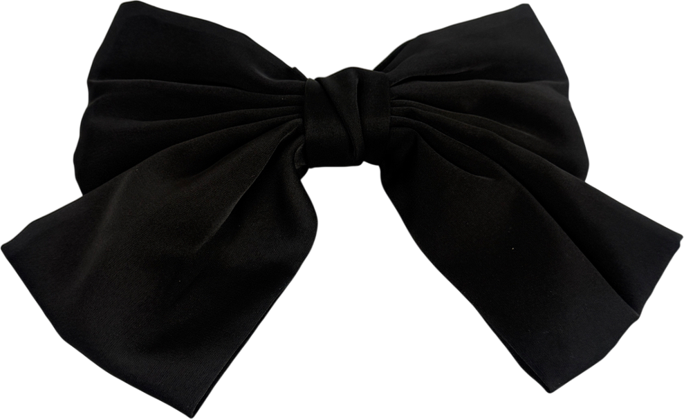 Anisa Sojka Black Handmade Hair Bow Clip