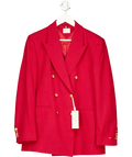 Tommy Hilfiger Red The Sofia Capsule Double Breasted Blazer UK 8