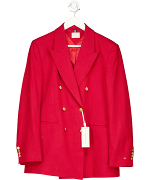 Tommy Hilfiger Red The Sofia Capsule Double Breasted Blazer UK 8