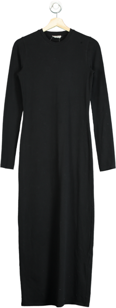 Raey Black Long Sleeve Midi Dress UK 10