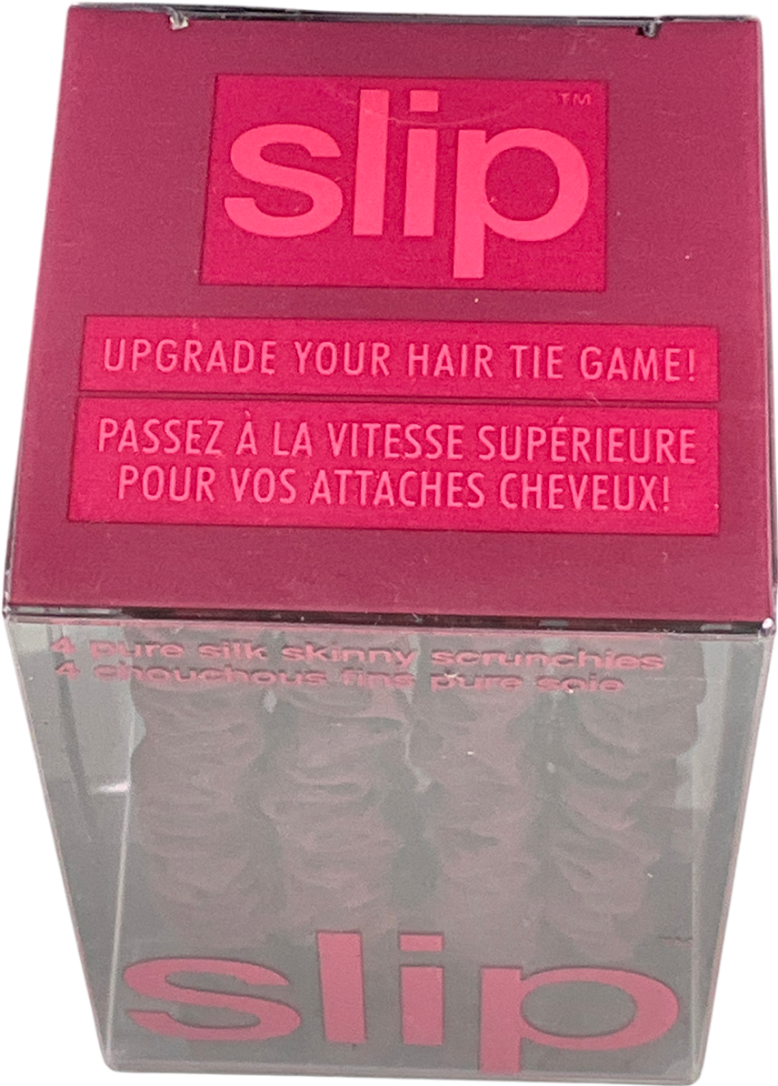 Slip Red Back To School Maroon Skinny Scrunchies One Size