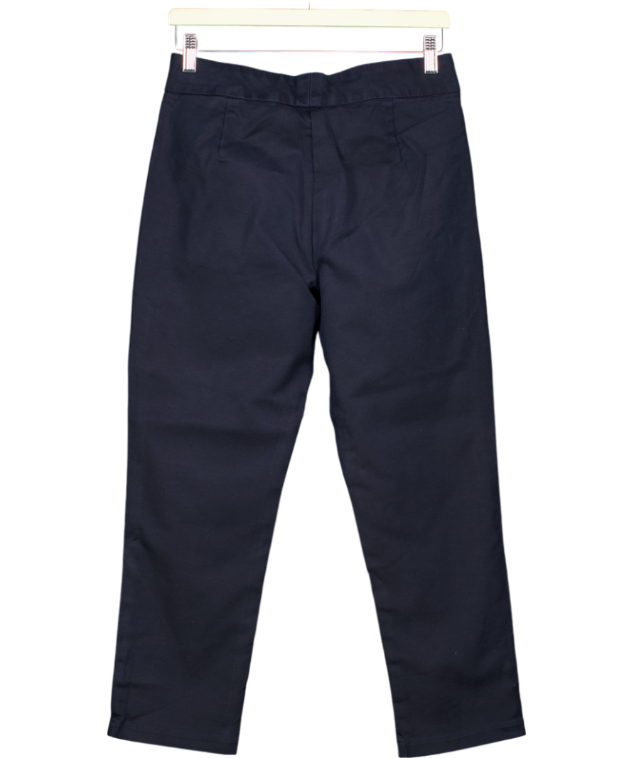 Karen Millen Blue Essential Woven Straight Leg Trousers UK 10