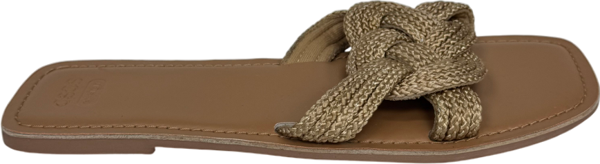 ASOS Beige Flora Woven Mule Sandal UK 8 EU 41
