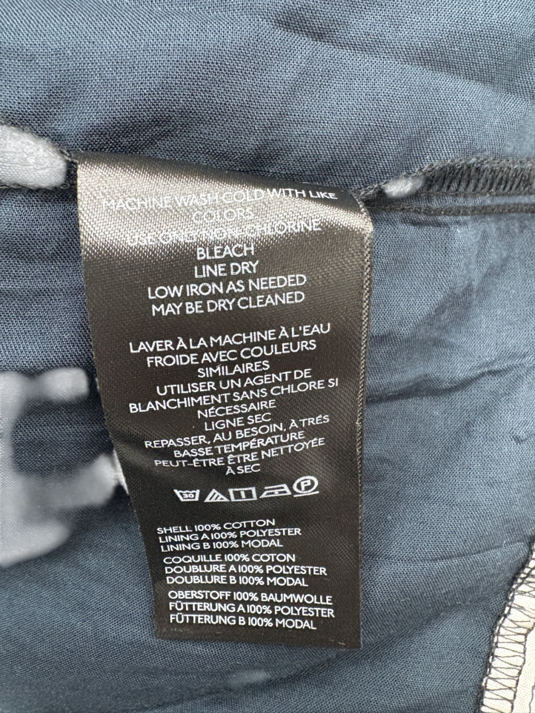 Anthropologie Blue Cotton Broderie Anglaise Midi Dress UK L