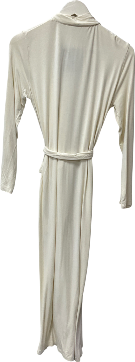 serena day Cream Long Belted Robe UK S