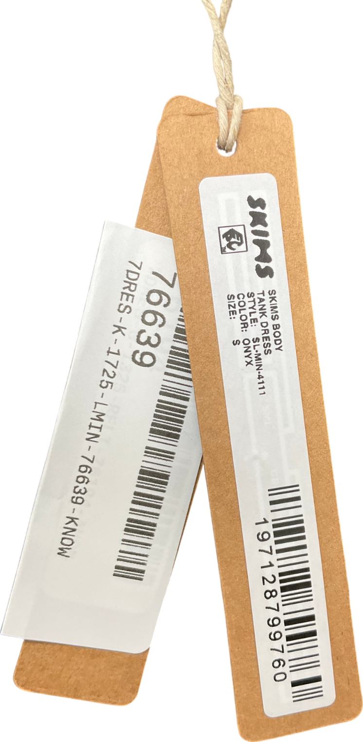 SKIMS Black Body Tank Dress UK S