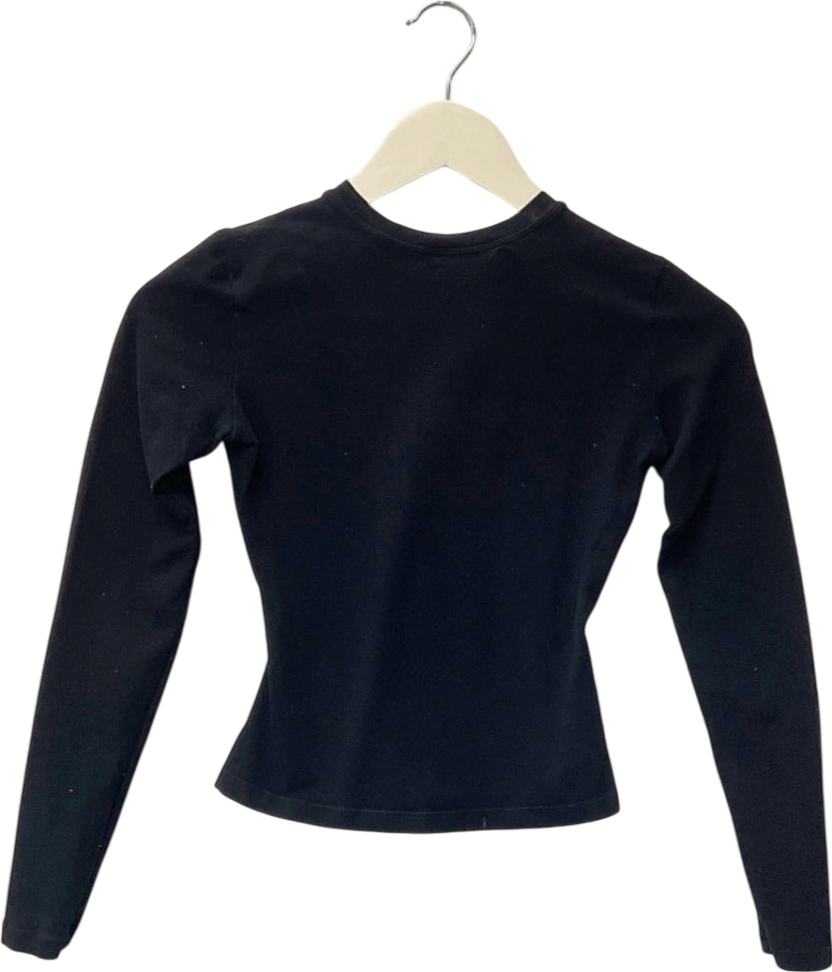 Adanola Black Long Sleeve Top UK XS