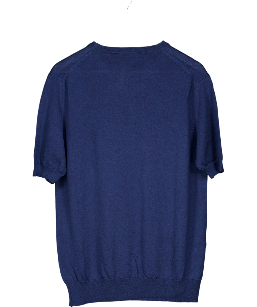 Aurelien Blue Cashwool T-shirt UK M
