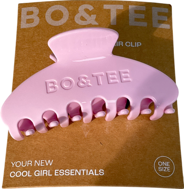 Bo + Tee Medium Claw Clip In Baby Pink One Size