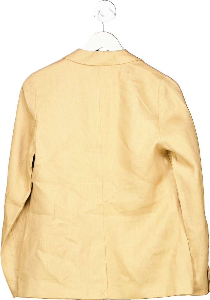 WYSE LONDON Tan Silvie Linen Blazer UK 8
