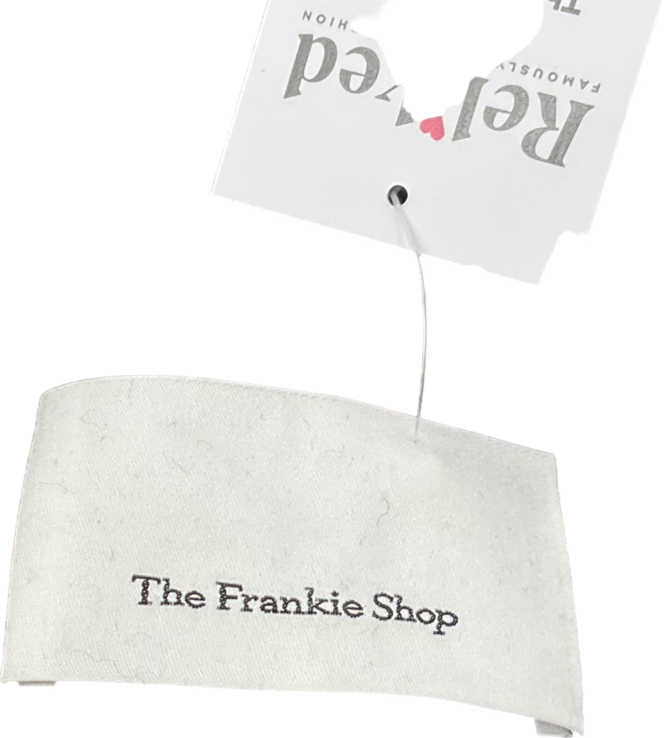 The Frankie Shop Navy Double-Breasted Trench Coat UK M