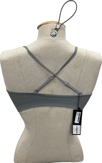 Vanquish Grey Elevate Seamless Smoke Multiway Low Sports Bra UK XS