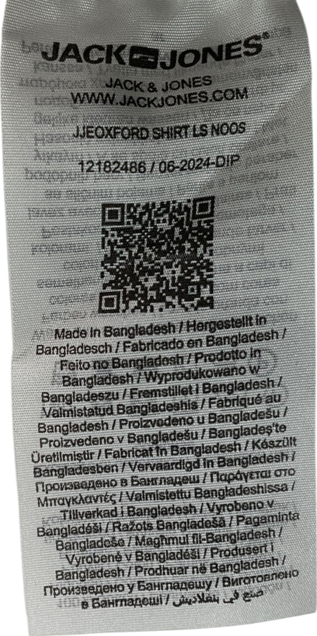 jackie jones White Slim Fit Dress Shirt UK L