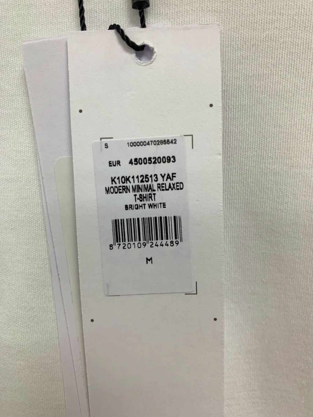 Calvin Klein White Modern Minimal Relaxed T-Shirt M