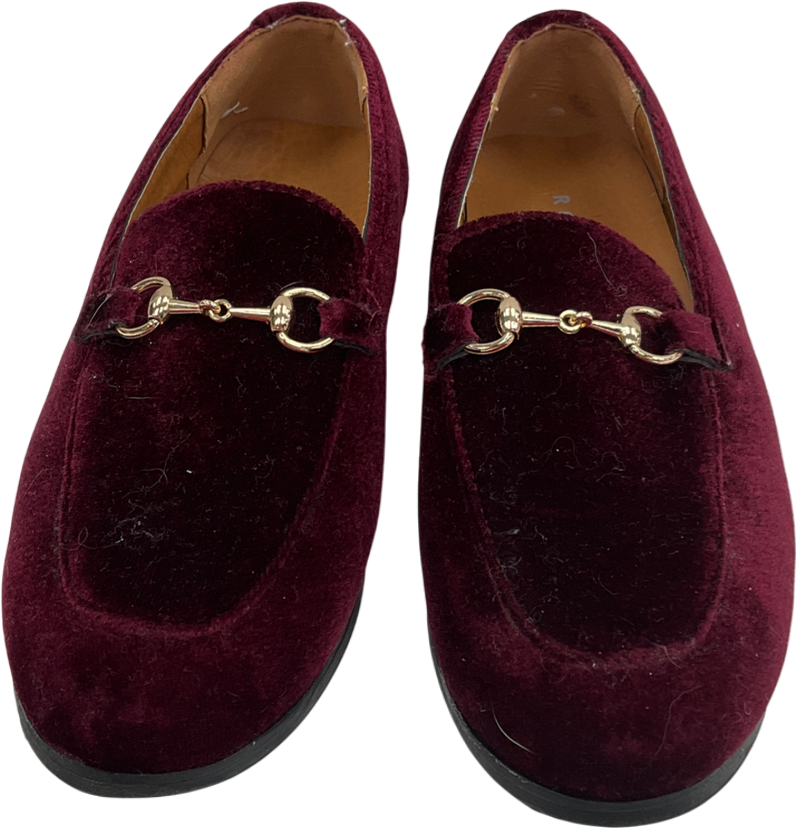 romano Faux Suede Horsebit Loafers Burgundy UK 10 EU 28 👼
