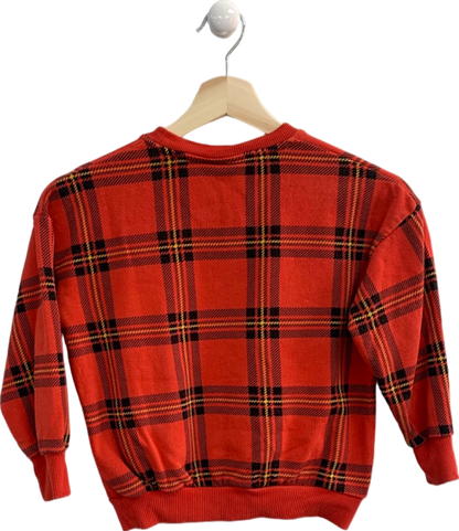 Mini Rodini Red Checkered Sweatshirt 116/122