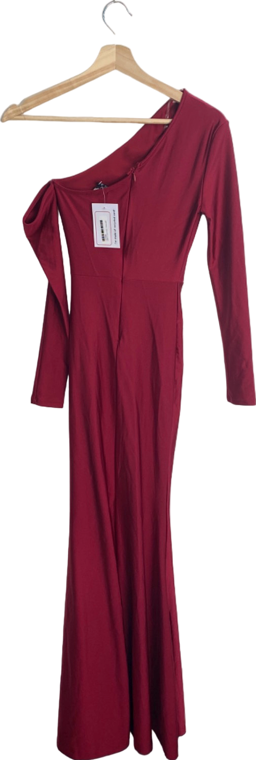 FashionNova Red Off-Shoulder Evening Dress XS