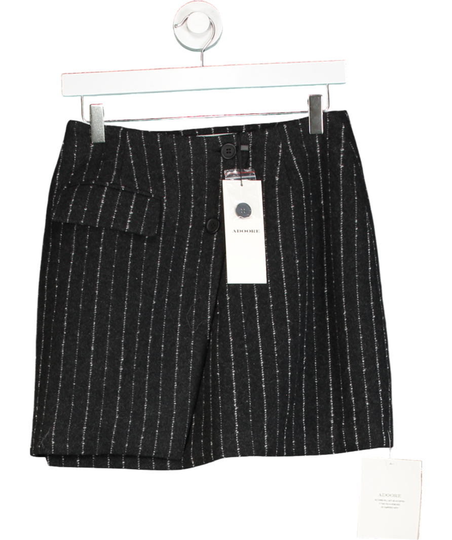 Adoore Grey Geneva Wool Suit Skirt UK 6