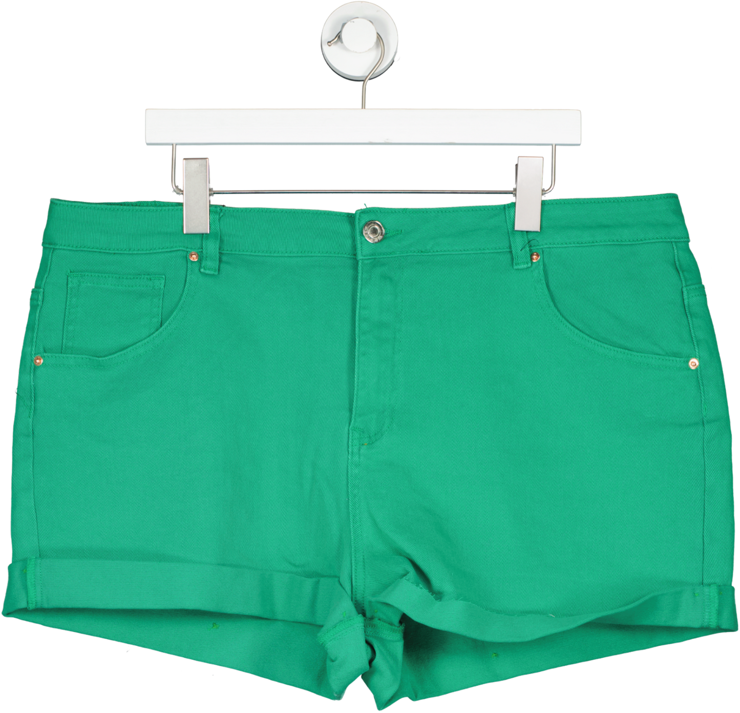 SimplyBe Green Denim Jean Shorts UK 22