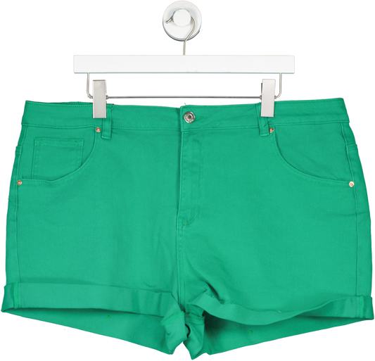 SimplyBe Green Denim Jean Shorts UK 22