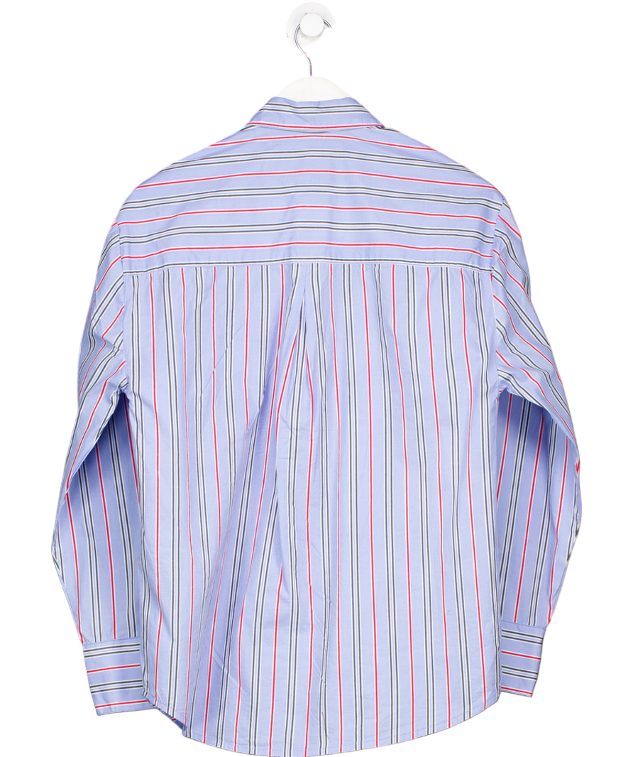 Damson Madder Kendall Oversize Shirt- Bold Blue Stripe UK 6
