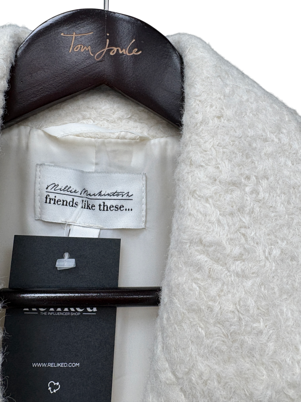 Friends like these Cream Longline Maxi Coat UK 12