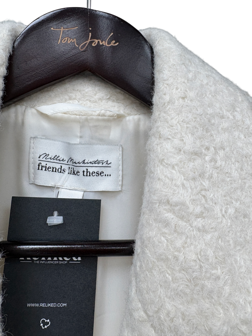 Friends like these Cream Longline Maxi Coat UK 12