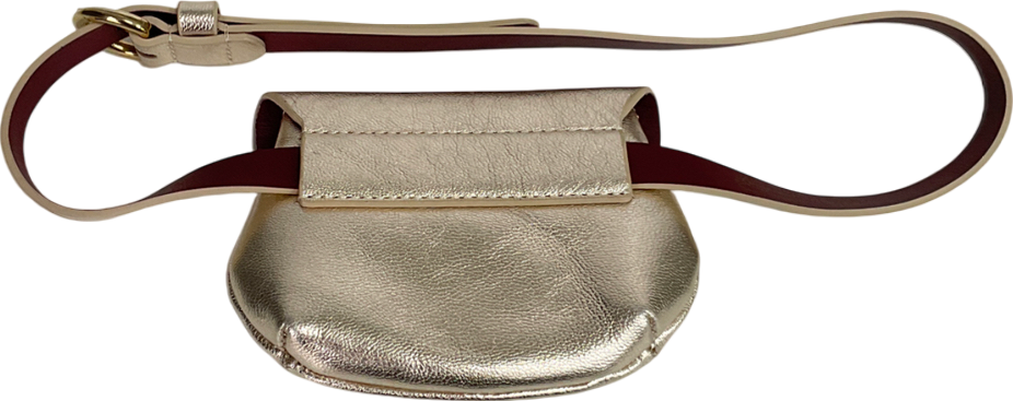 Bonpoint Metallic Gold Belt with Purse