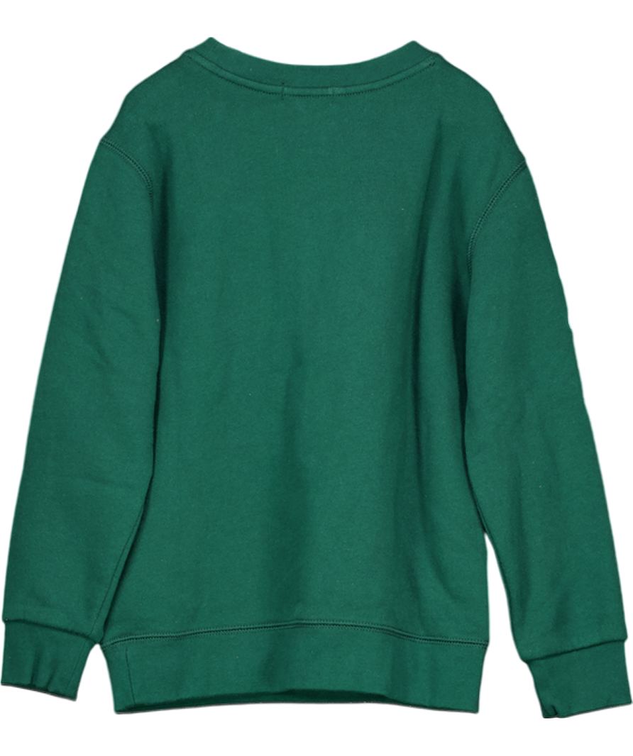 Polo Ralph Lauren Green Polo Players Embroidered Sweatshirt 7 Years