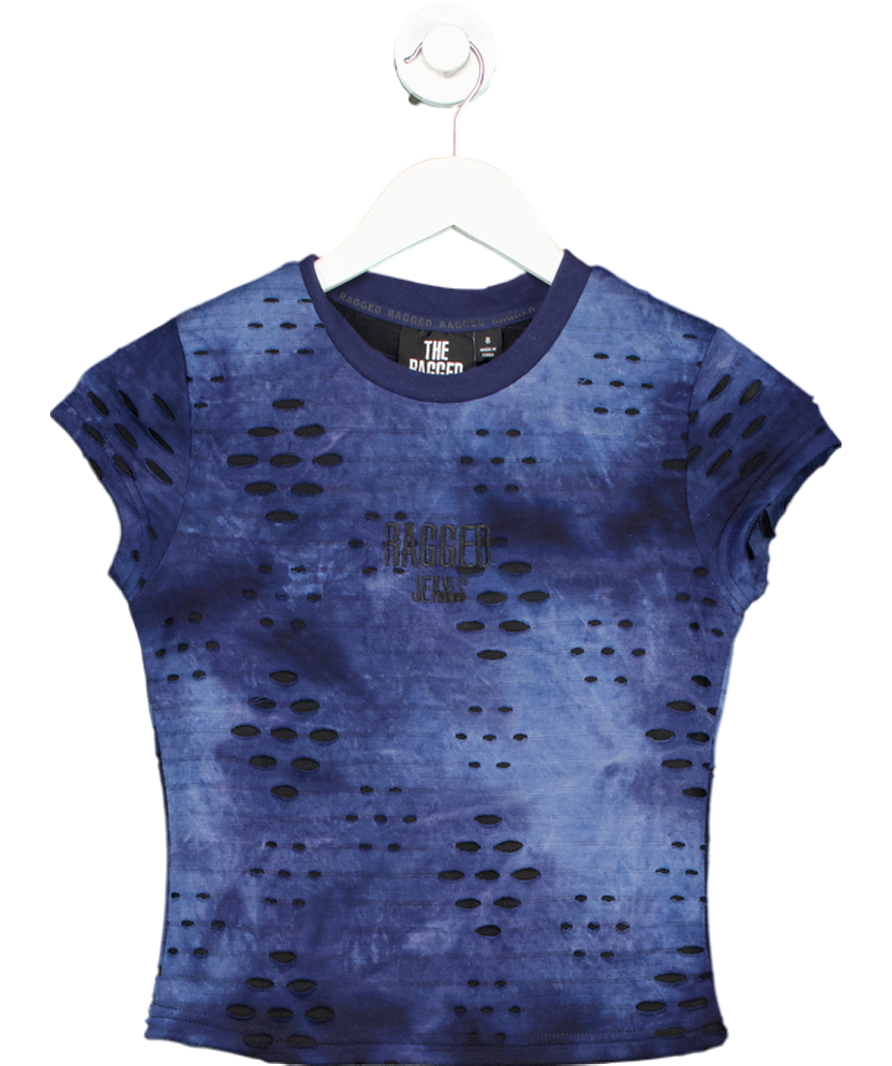 Urban Outfitters Blue The Ragged Priest Holey T-shirt UK S