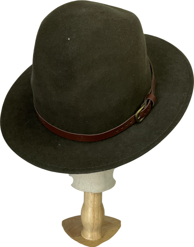 Crushable Green Christys' Safari Wool Hat One Size