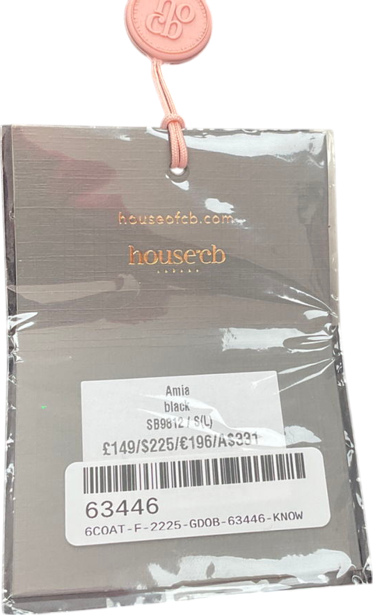 House of CB Amia Black Blazer Mini Dress UK S