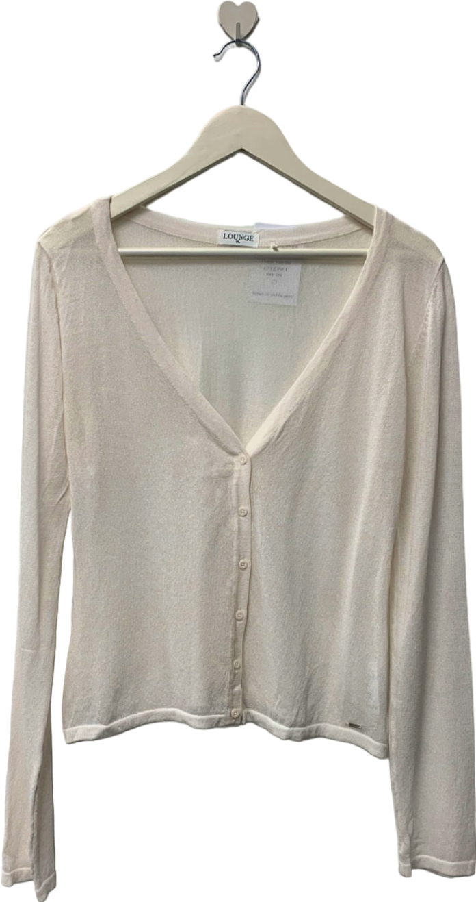 Lounge White Cardigan UK XL